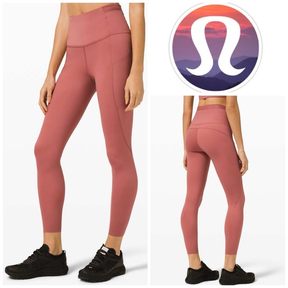 lululemon athletica Pants - Lululemon Fast and Free Super High Rise Tight 25" in Elite
Cherry
